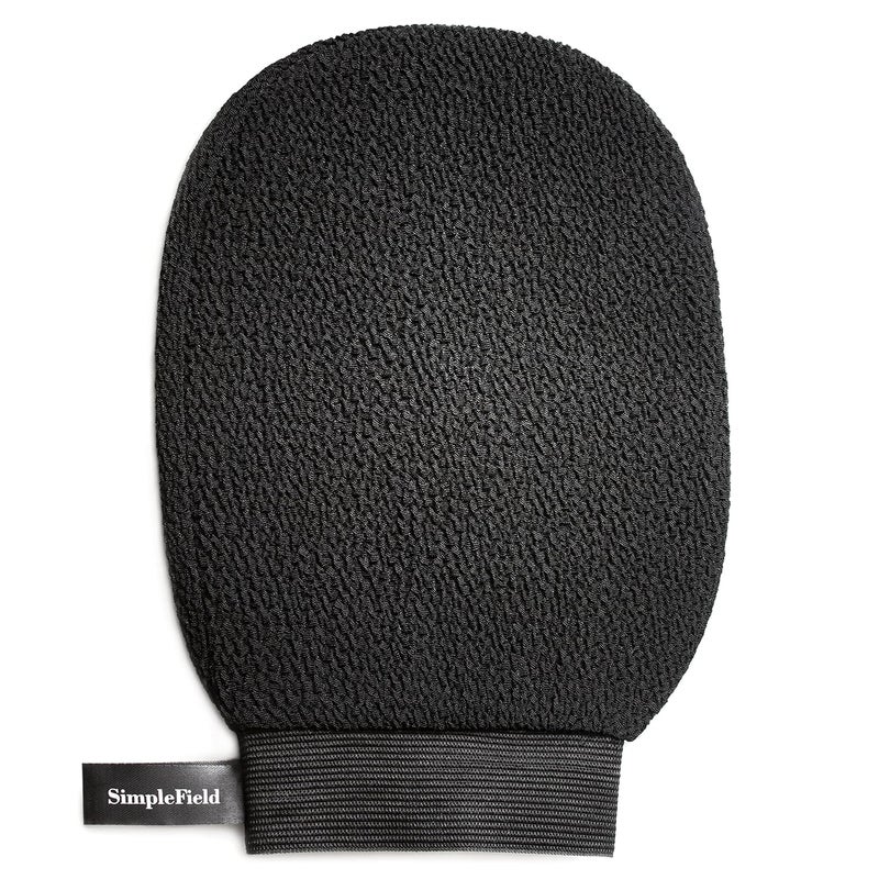 SimpleField Korean Exfoliating Mitt for Remove Dead Skin. 100% Viscose Deep Kessa Exfoliating Glove for Body Scrub, Keratosis Pilaris and Self Tanning Removal. Easily Smooth Skin Surface. (1 Piece) - Image 1
